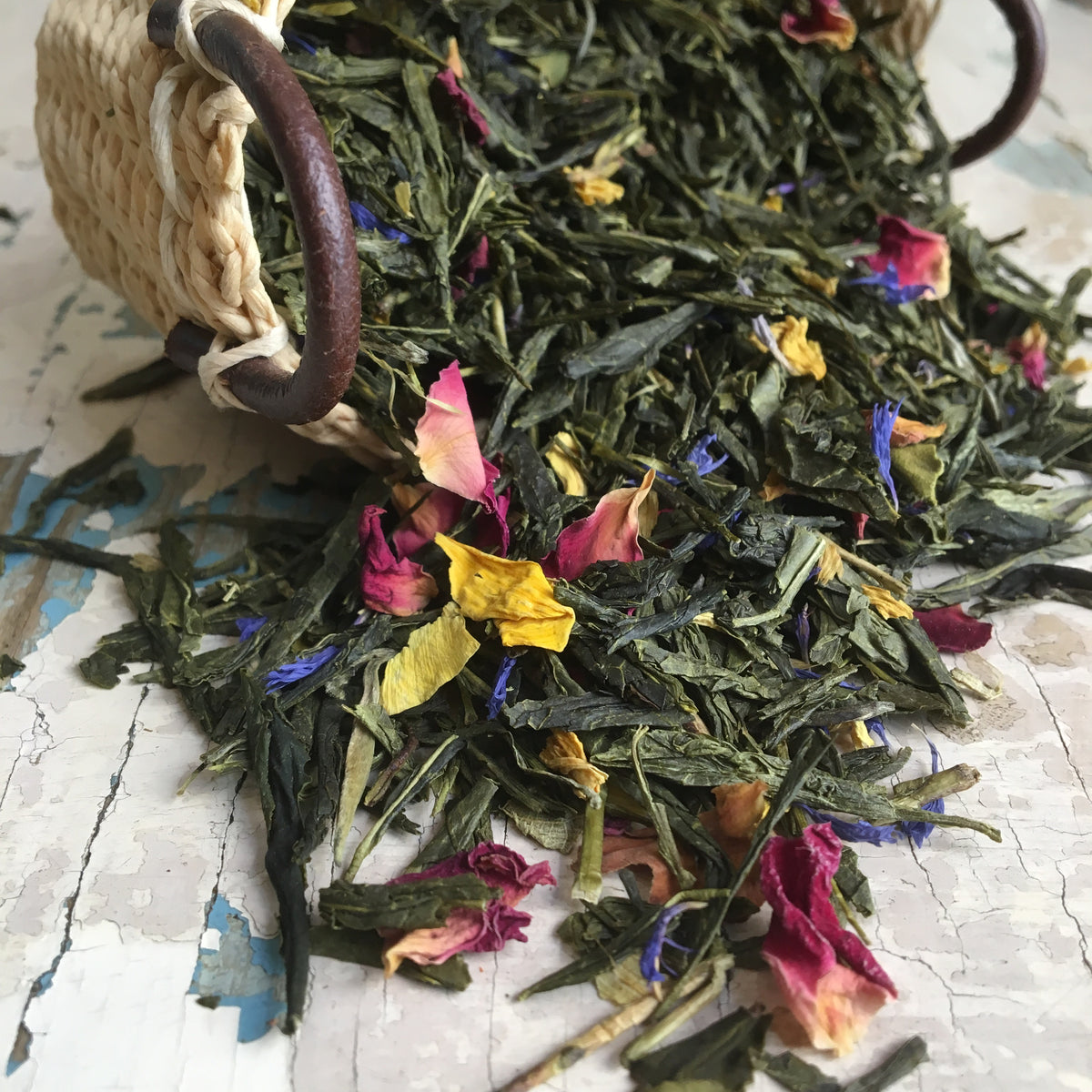Zöld tea szirmok és virágok - 50 g